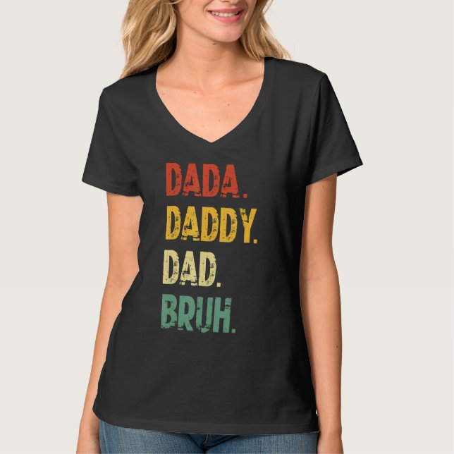 Camiseta Dia de os pais Bruh Pai Dada (Frente)