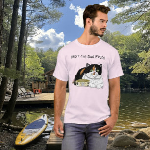 Camiseta Dia de os pais Calico Cat