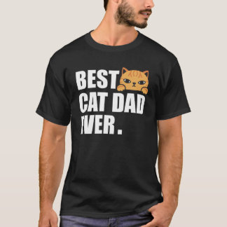 Camiseta DIA DE OS PAIS CAT Gatinho Men Pai Papa Natal