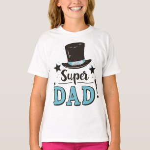 Camiseta Dia de os pais - Celebração do Super Pai