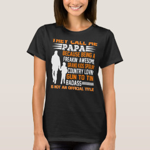 Camiseta Dia de os pais, Chamam-Me Vovô Excelente.