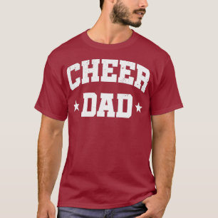 Camiseta Dia de os pais Cheerleader Engraçado de Cheque Pa