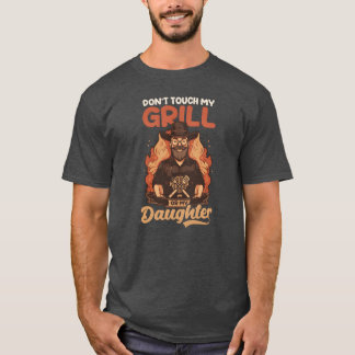Camiseta Dia de os pais CHURRASCO Entalhe Minha Grelha Ou F