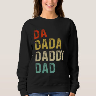 Camiseta Dia de os pais Da Dada Pai Pai Anúncio de bebê V