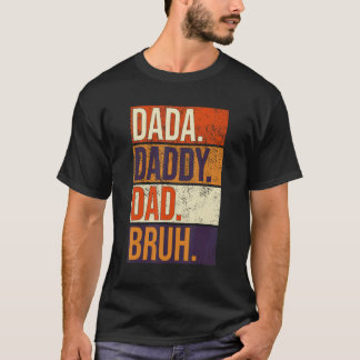 Camiseta Dia de os pais Dada Pai Pai Bruh Número 1 Pai