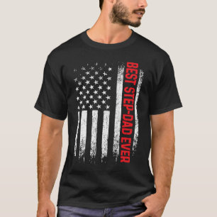 Camiseta Dia de os pais De Bandeira Ever-Americano Do Melho