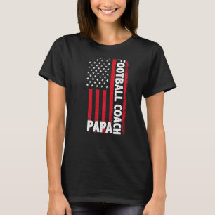 Camiseta Dia de os pais de Bandeira Papa Americano do Trein