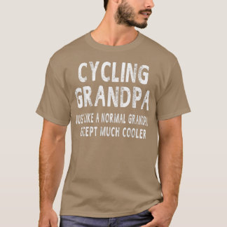 Camiseta Dia de os pais de ciclismo do vovô dá presentes ao