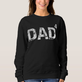 Camiseta Dia de os pais De Crianças Pais De 4 Pais Para O Q