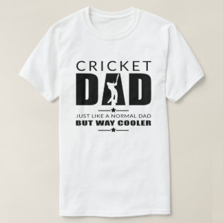 Camiseta Dia de os pais de críquete Pai de críquete Pai Leg