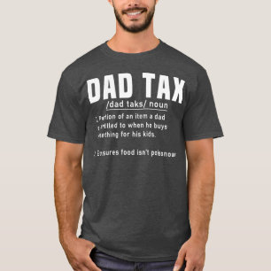 Camiseta Dia de os pais de Definição de Imposto de pai Engr