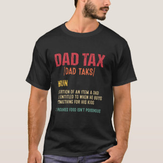 Camiseta Dia de os pais de Definição de Imposto de Pai Engr