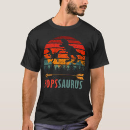 Camiseta dia de os pais de dinossauro pop