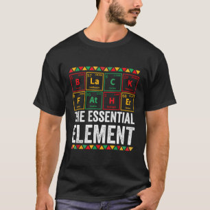 Camiseta Dia de os pais de Espetáculo Negro Pai Essencial
