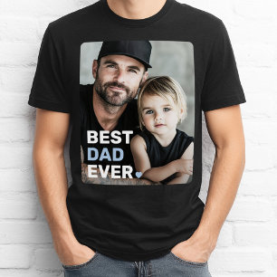 Camiseta Dia de os pais de fotografia do melhor pai de semp