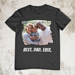 Camiseta Dia de os pais de Fotografias da Família Personali
