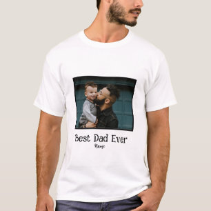 Camiseta Dia de os pais de Fotografias Personalizado do Mel
