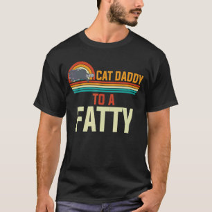 Camiseta Dia de os pais De Gato Para Um Gatinho Gordo