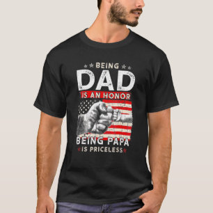 Camiseta Dia de os pais De Homens Para Pai Uma Honra Ser Pa