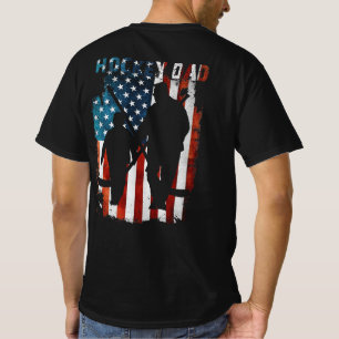 Camiseta Dia de os pais de hóquei EUA Bandeira
