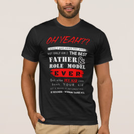 Camiseta Dia de os pais de Humor Escuro do Modelo de Função