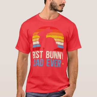 Camiseta Dia de os pais De Lover De Coelho Do Melhor Pai De