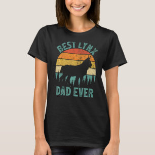 Camiseta Dia de os pais De Melhor Pai Do Lynx Vintage Do Me