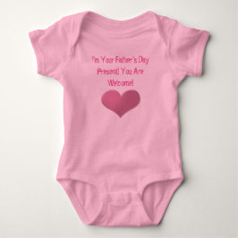 Camiseta Dia de os pais de Menina Coração