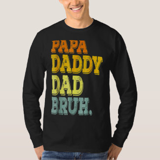 Camiseta Dia de os pais de Meninas Dada Pai Bruh 1