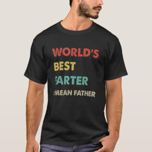 Camiseta Dia de os pais de Meninas Retro do Mundo Melhor Ma