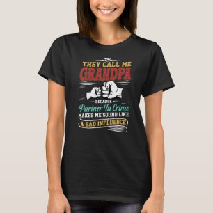 Camiseta Dia de os pais De Mens Chamam-Me Avô Porque Par