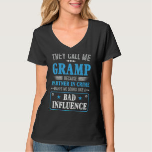 Camiseta Dia de os pais De Mens Chamam-Me Gramp Porque Part