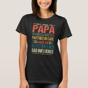 Camiseta Dia de os pais De Mens Chamam-Me Papa Porque Festa