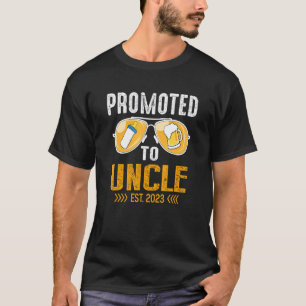 Camiseta Dia de os pais De Mens Promovido Ao Tio 2023 Pela
