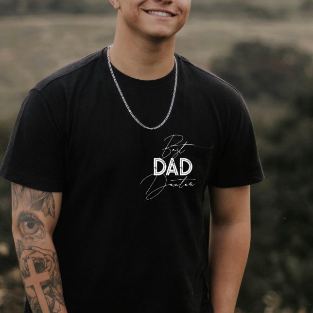 Camiseta Dia de os pais de Nomes Personalizados de Oferta d (Criador carregado)