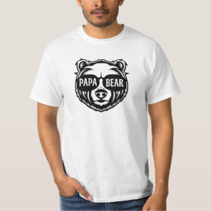 Camiseta Dia de os pais de óculos de sol do Papa Urso