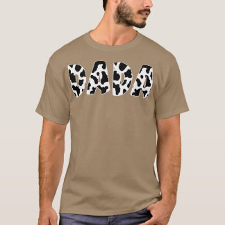 Camiseta Dia de os pais de Padrão de Vaca Dada Impressão
