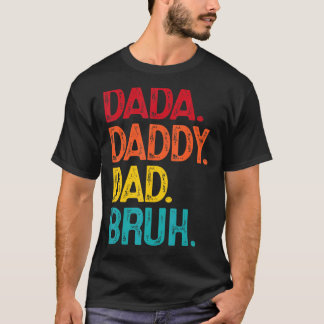Camiseta Dia de os pais De Pai Dada Bruh Retro Vintage