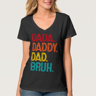 Camiseta Dia de os pais De Pai Dada Bruh Retro Vintage