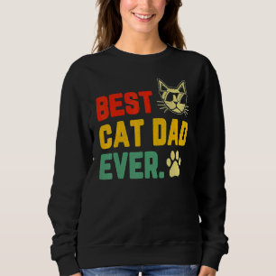 Camiseta Dia de os pais De Pai De Gato Do Melhor Pai De Gat
