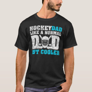 Camiseta Dia de os pais de Pai de Hóquei Normal do Hockey S