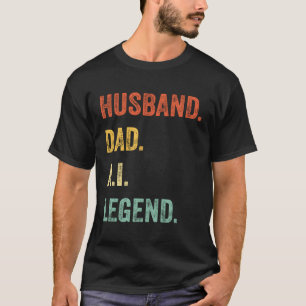 Camiseta Dia de os pais De Pai De Legenda Do Pai Marido Ai