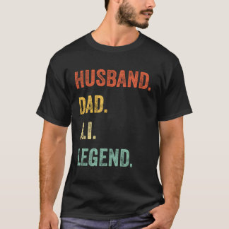 Camiseta Dia de os pais De Pai De Legenda Do Pai Marido Ai