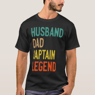 Camiseta Dia de os pais DE PAI DE MARIDO CAPTÃO LEGENDA