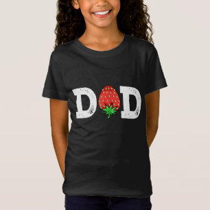Camiseta Dia de os pais de Pai de Morango Fruta do trevo