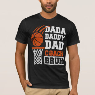 Camiseta dia de os pais de pai tantu bruh de basquete