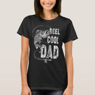 Camiseta Dia de os pais De Pesca De Pai Legal Da Rede De En