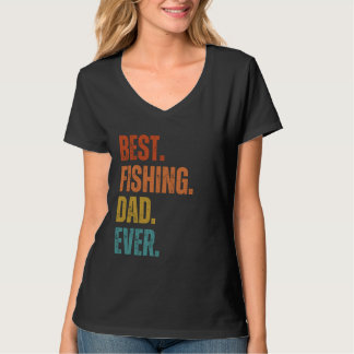 Camiseta Dia de os pais De Pesca Engraçado Com Pai De Peixe