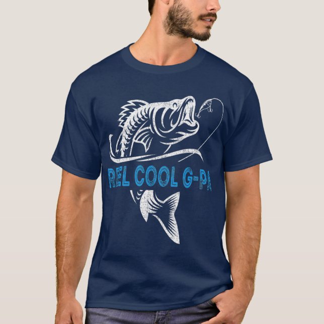 Camiseta Dia de os pais de Pesca GPa T Legal da Enguia (Frente)