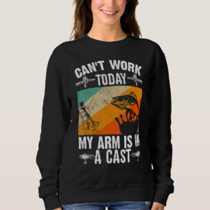 Camiseta Dia de os pais de pesca que não posso trabalhar ho